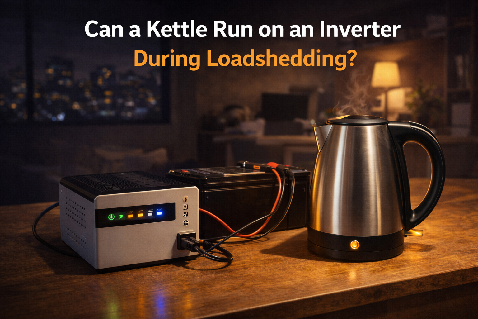Can a Kettle Run on an Inverter During Loadshedding?