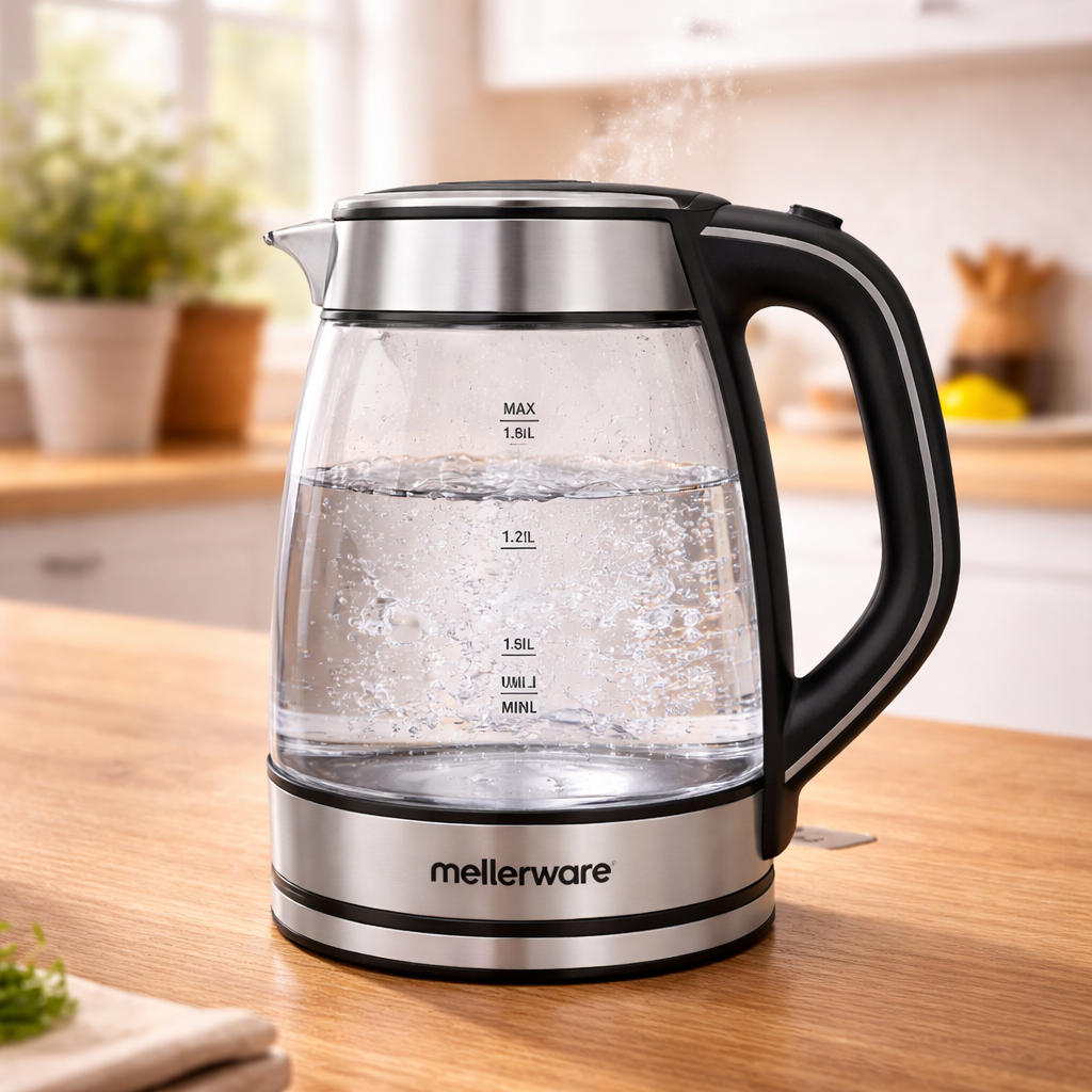 Mellerware Azure 1.8L Glass Kettle
